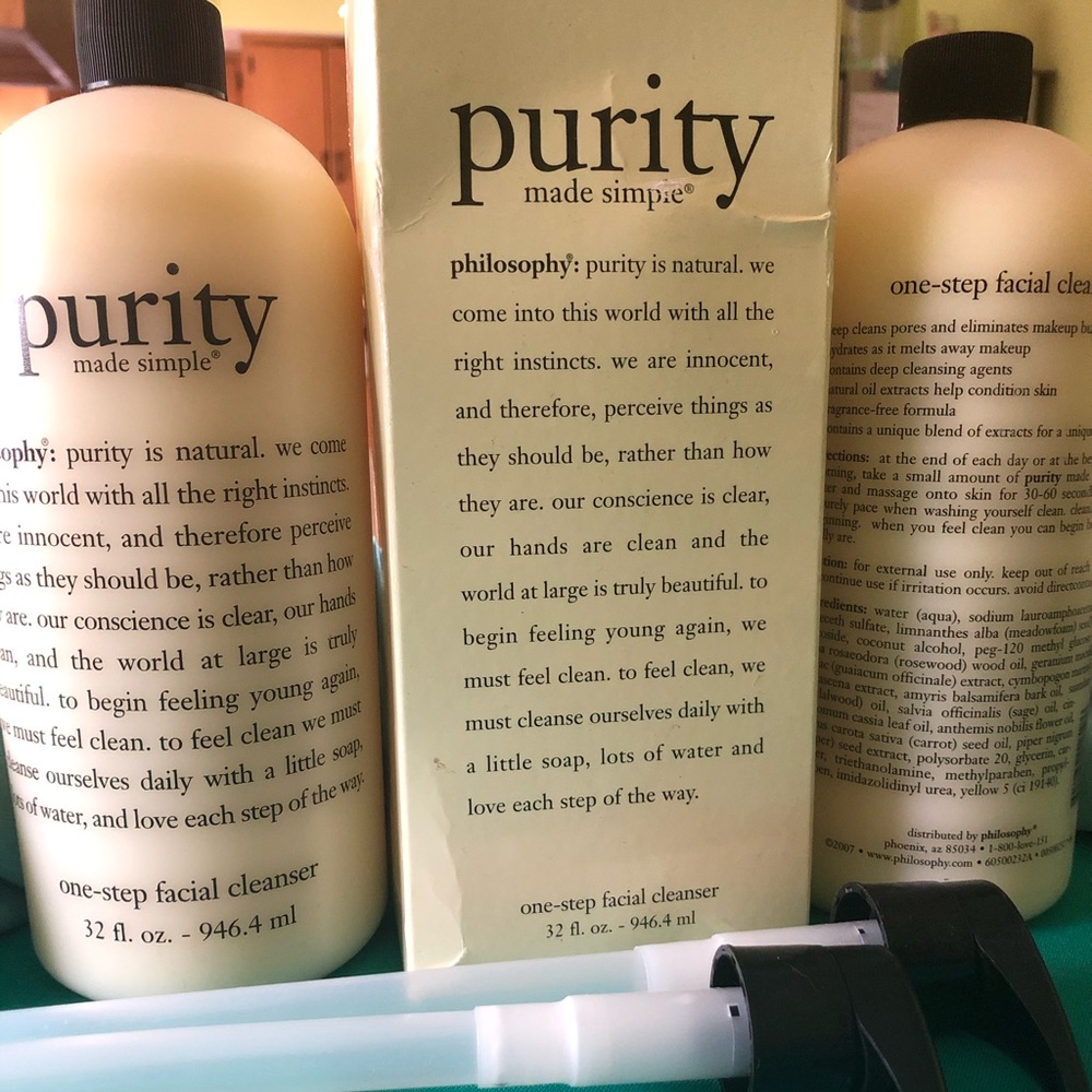 LOT(2) Philosophy Purity Made Simple 1-step facial